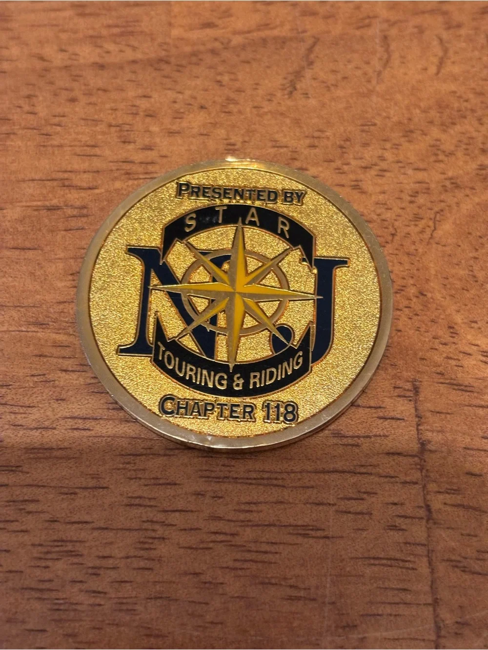 STAR Touring And Riding Chapter 118 USA Proud Veteran Star Vets MEDALION Coin